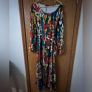 SHEIN COLORFUL BUTTERFLY PRINT DRESS